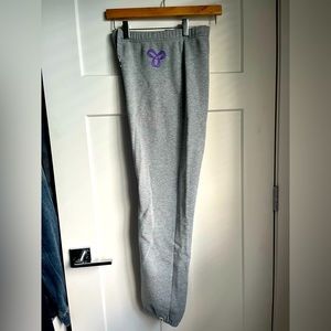 TNA Gray Joggers with Purple Logo